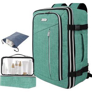 Carry on Backpack Flight Approved Travel Backpack with 3 Packing Bags,
